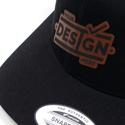 Yupoong Retro Trucker Leather Patch Cap Thumbnail